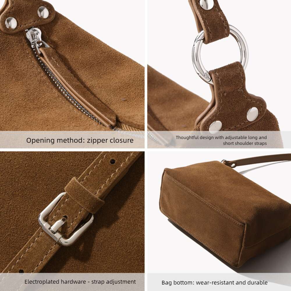 Luxury Shoulder Bags Totes Hobo High End Luxury Genuine Leather Women S Shoulder Matte Cowhide Vintage Pillow Large Capacity Tote Bag Crossbody SENYY