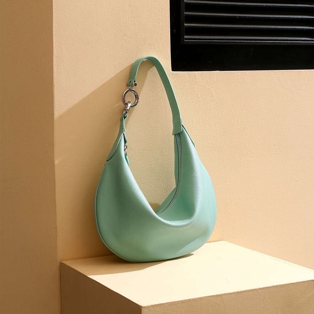 Luxury Shoulder Bags Totes Hobo Genuine Leather Women S Autumn New Model Ladies Underarm Light Luxury High End Feel Hand Held Dumpling Bag Cowhide Sho