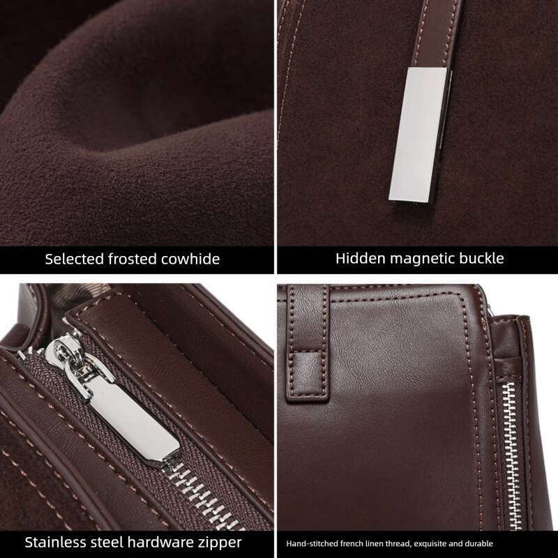 Luxury Shoulder Bags Totes Hobo Genuine Leather Hot Selling Women S Handbag New Vintage Matte Cowhide Elegant High End Crossbody Bag SENYY