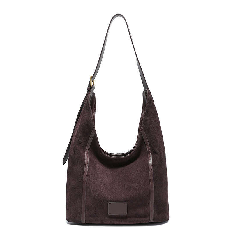 Luxury Shoulder Bags Totes Hobo Cross Border New Large Capacity Single Women S Genuine Leather Vintage Fashion Matte Cowhide Casual Commuter Tote Bag 