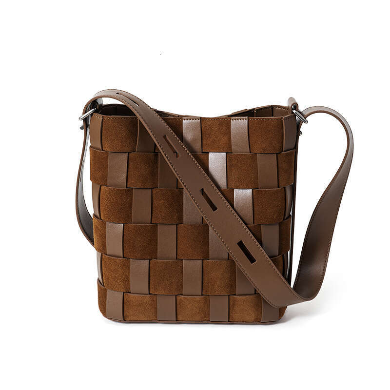 Luxury Shoulder Bags Totes Hobo Cross Border Best Selling Popular Basket Woven Vintage Genuine Leather Women S Large Capacity Bucket Bag Custom Crossb
