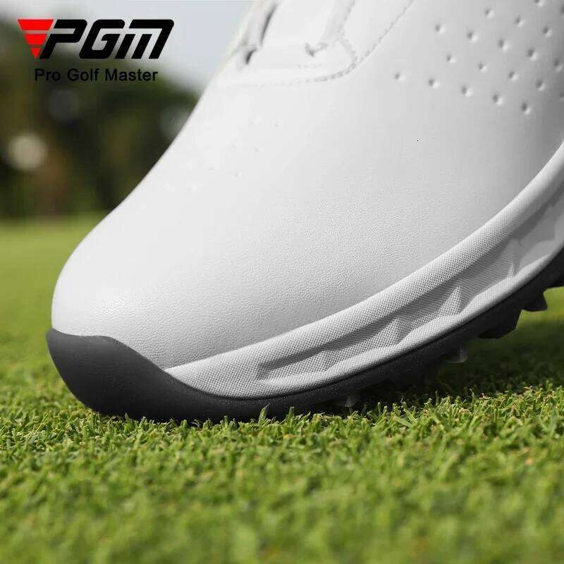 PGM Men Golf Shoes Summer Breathable Cushioned Rebound Knob Lace Sports Sneakers XZ436 26Y0203