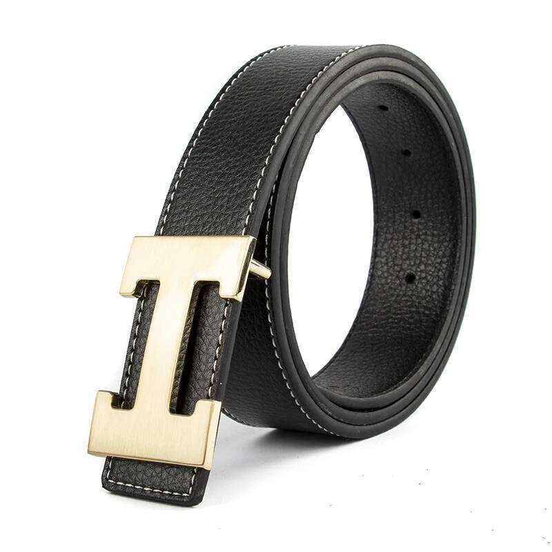 Luxury Designer Brand Belt Men Gift High Quality Cowhide Women Genuine Real Leather Dress Strap For Jeans Waistband Business Red