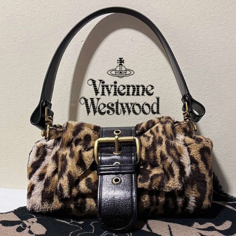 2025 Vivenes West Wood Bag Designer Bag Vivennens Saturn Purse Vintage Graffiti Crossbody Bag Chain Crescent Plaid Large Capacity Shoulder Bag