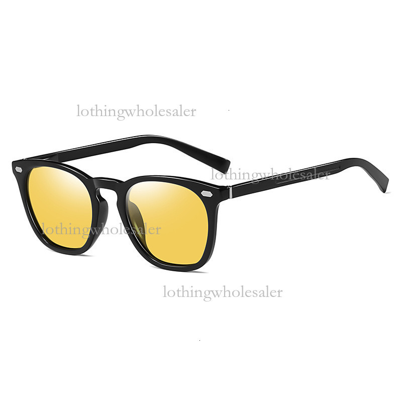 2026 Fashion Aluminum Magnesium Color Changing Polarized Sunglasses For Men Night Mirrors Designer Outdoor Glasses Luxury Brand Sunscreen Cycling Glas