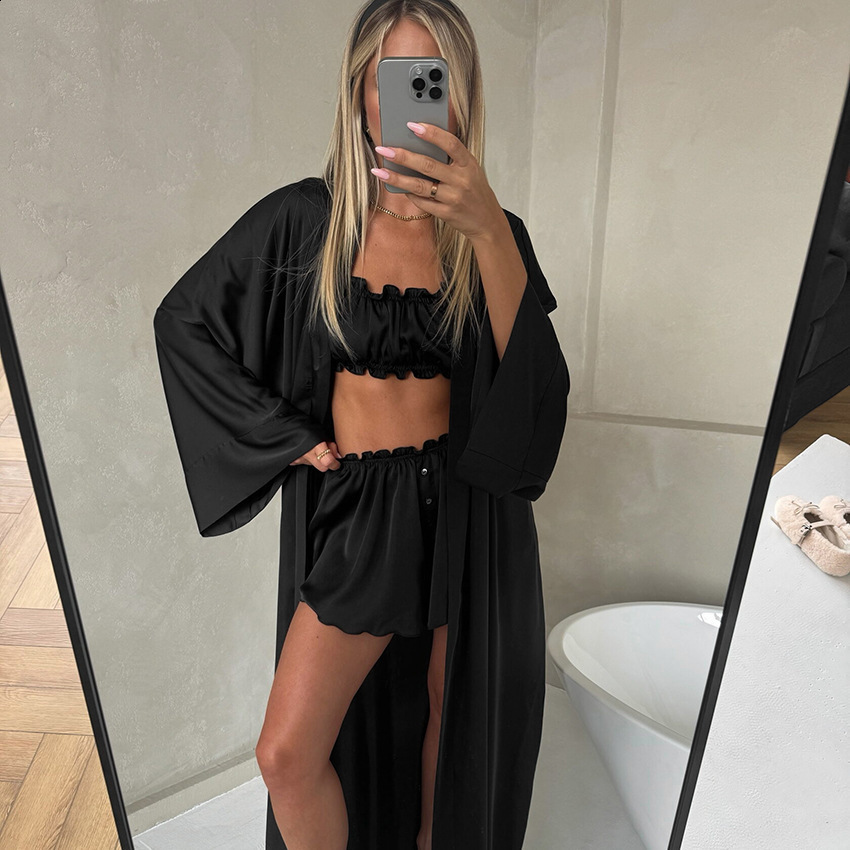 Articat Sexy Sleeveless Bra Top Short Skirt Two-piece Set For Women Autumn Pleated Skirt Set Slim Party Beach Holiday 250523
