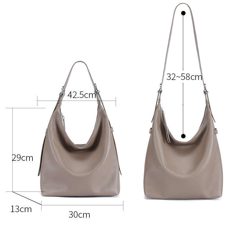 Luxury Shoulder Bags Totes Hobo Top Layer Cowhide For Women New Genuine Leather Tote Large Capacity Versatile Commuter Bag SENYY