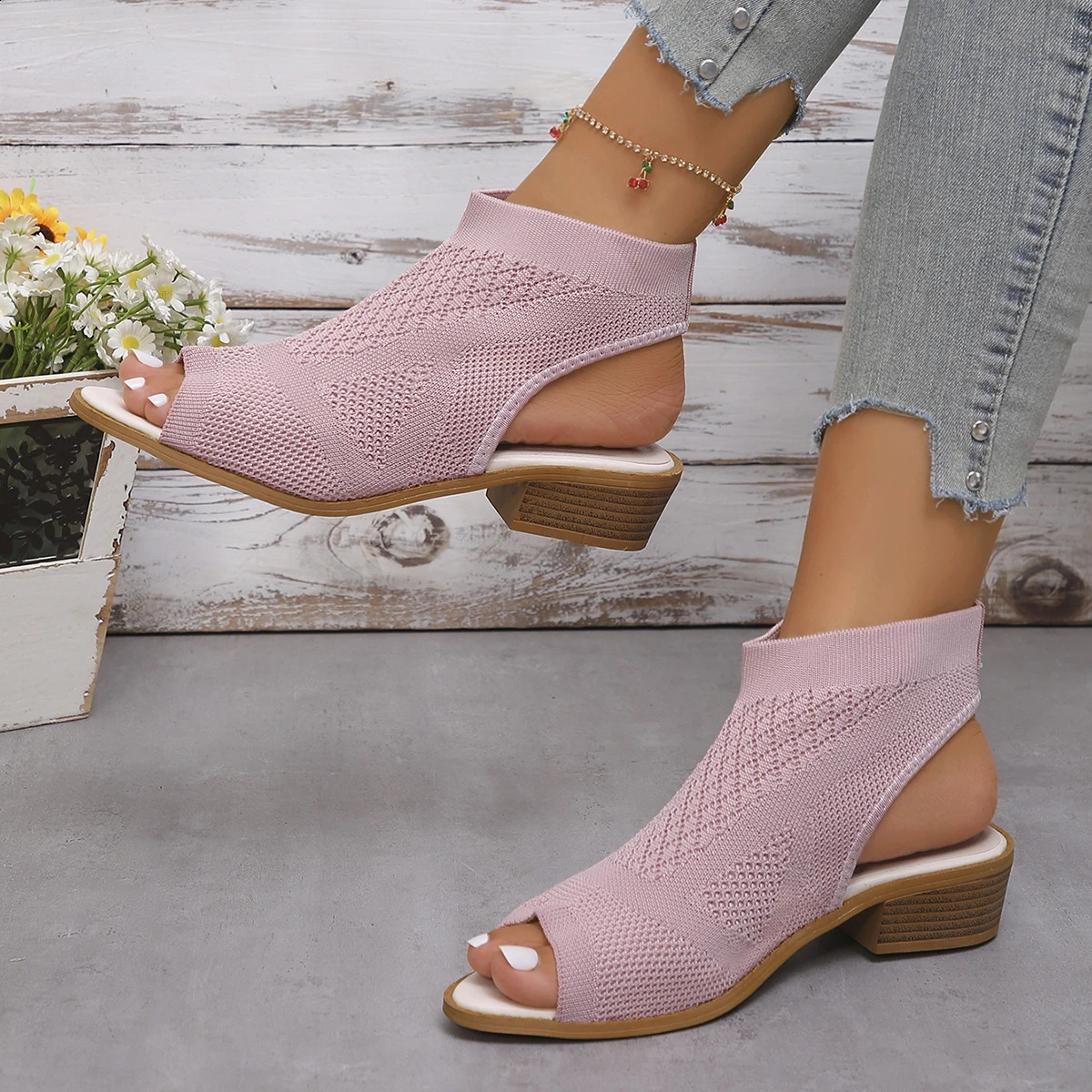 Women Sandals Summer Fashion Casual Comfortable Sandals Open Toe Lightweight Outdoor Sandals Women Shoes for Women 260305