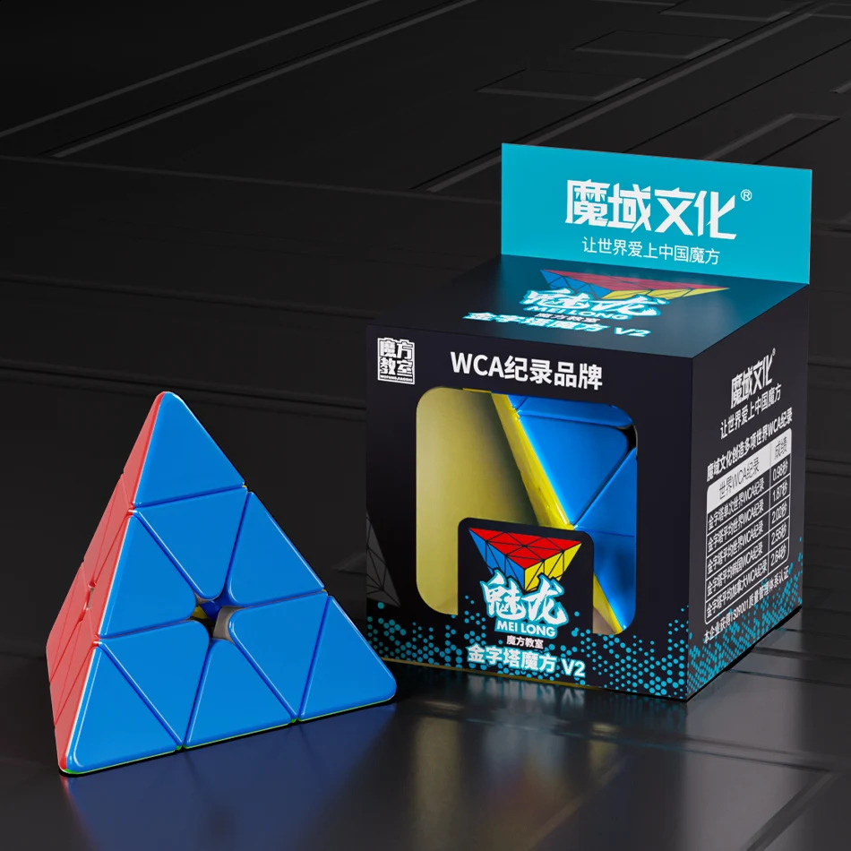 Picube MoYu Meilong Pyraminx V2 3x3x3 Pyramid Magic Cube MoFangJiaoShi 3x3 Cubo stickers Magico Puzzle Cube Gift Macaron 260205