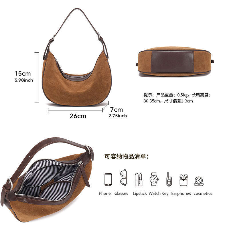 Luxury Shoulder Bags Totes Hobo Foreign Trade Retro Style Underarm Autumn Winter New Genuine Leather Women S High Quality Texture Luxurious Ladies Bag