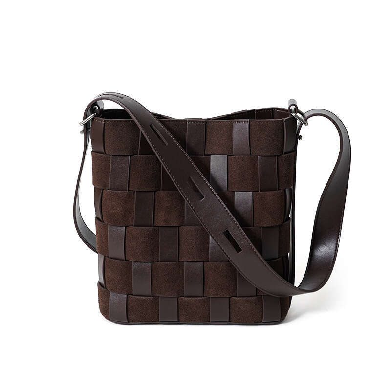 Luxury Shoulder Bags Totes Hobo Cross Border Best Selling Popular Basket Woven Vintage Genuine Leather Women S Large Capacity Bucket Bag Custom Crossb
