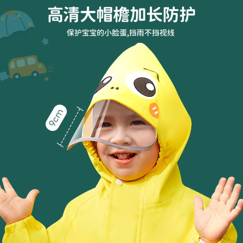 70-135cm Raincoat For Toddler Boys Girls Kids 1 3 6 Years Waterproof Zipper Rain Coat Pant Raingear Kids Playing Suit 240603