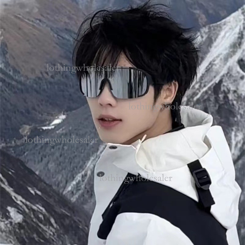 2026 Designer American Outdoor Sports Cycling Glasses Luxury Brand Eye Protection Mountaineering Large Frame Integrated Windproof Sun Glasses For Men 