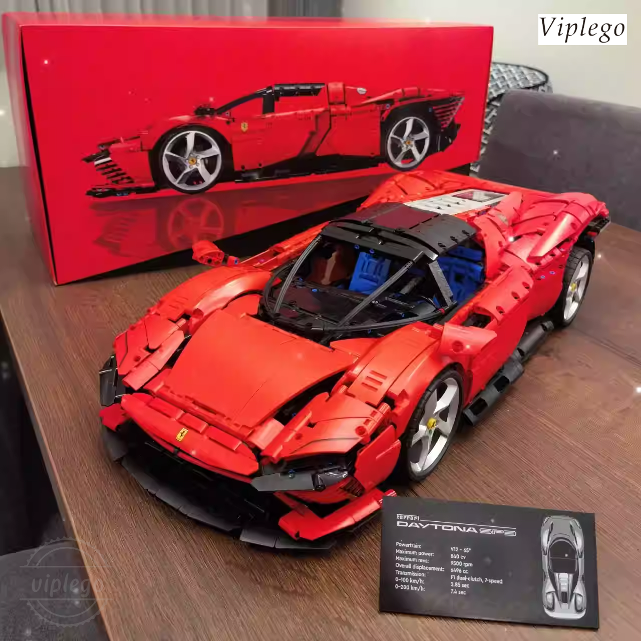 Top quality 59cm 42143 Ferrar1 SP3 Sports Car building blocks Set - High Difficulty Puzzle for Adults Perfect Gift Choice sports car Model