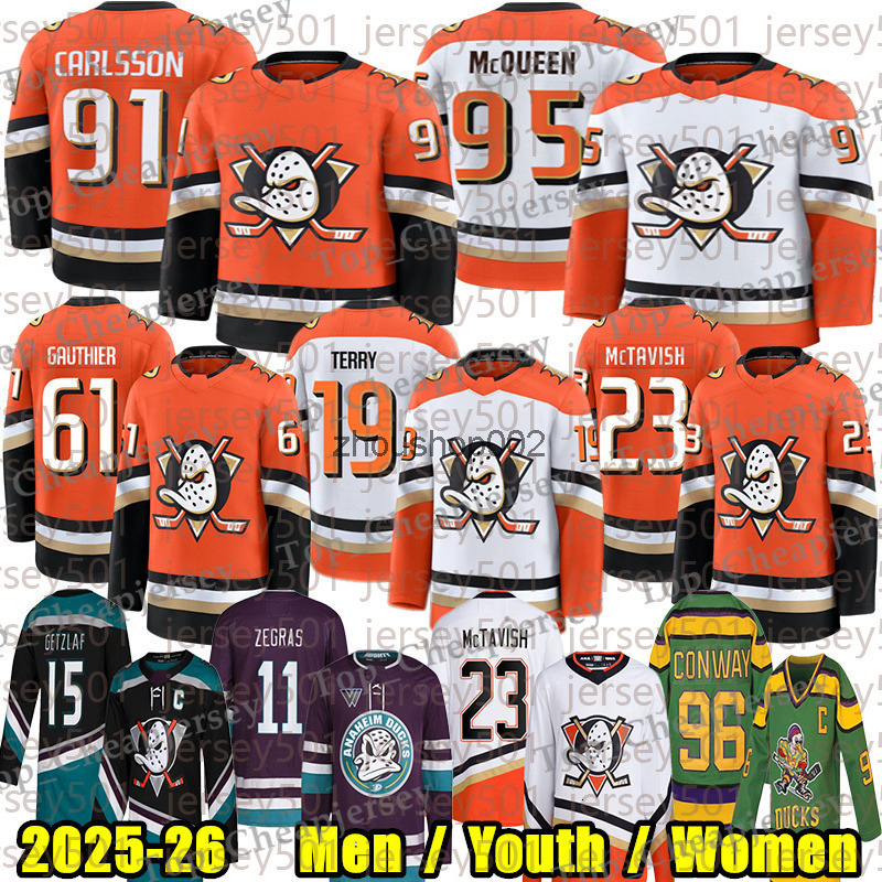 91 Leo Carlsson anaheim hockey jersey 23 Mason McTavish mighty ducks jersey Chris Kreider Troy Terry Getzlaf Chris Kreider Gudas Paul Kariya Alex Killorn jerseys