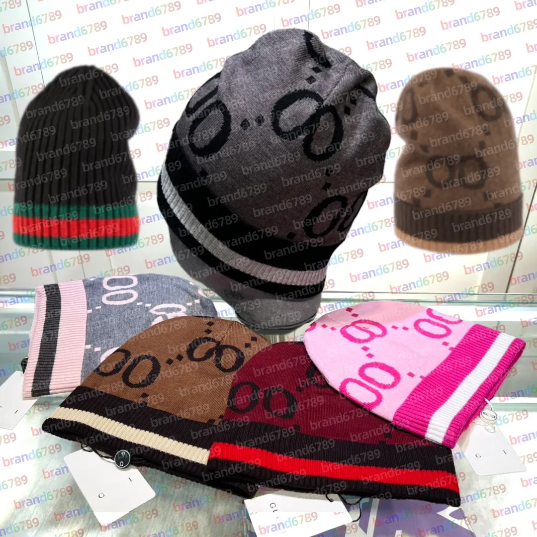 Designer beanie winter hat letter Gg cci knitted hat luxury hats men and women warm towel knitted wool hat ski hat golf cashmere patchwork outdoor leisure beautiful