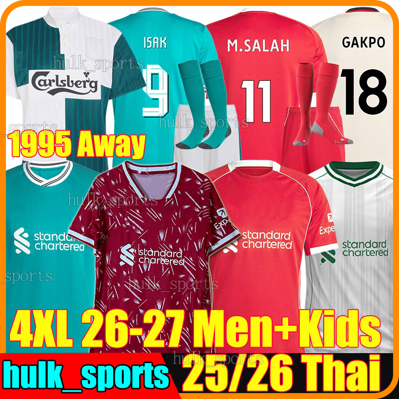 ISAK Wirtz 25 liverpool 26 27 1995 remark Soccer Jerseys KERKEZ GAKPO EKITIKE DIOGO J. FRIMPONG MAC ALLISTER Mohamed SZOBOSZLAI Men Kids Kits socks sets football shirt