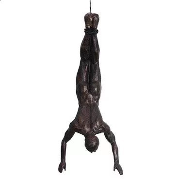 Creative Rock Climber Resin Pendant Wall Hanging Decorative Sculpture Ornaments Retro European Climber 240805