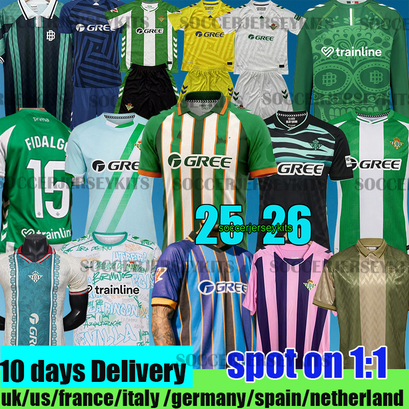 real betis 25 26 Soccer Jerseys ANTONY 7 Camiseta de Futbol Men Kids equipacion 25 26 betis football shirts camiseta Betis VITOR ROQUE HERNANDEZ ABDE special