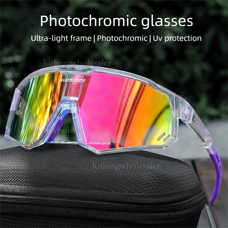 2026 Designer Outdoor Professional Sports Windproof Mountain Road Cycling Goggles Luxury Brand Color Changing Day And Night Sunglasses Wholesale