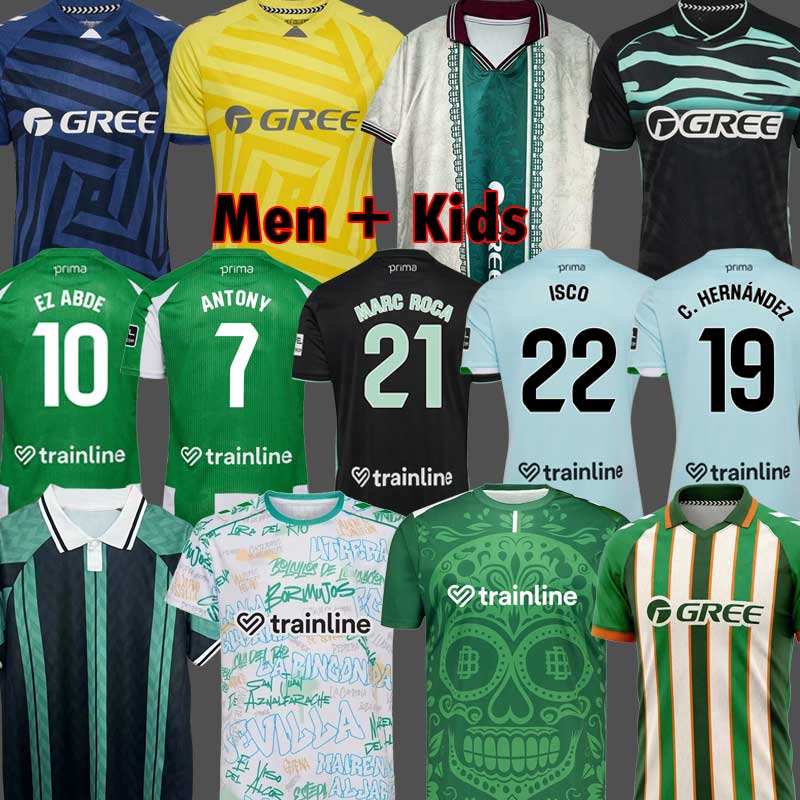 Real Betis Soccer Jerseys Pre Match Kit Camiseta Conference 2026 ANTONY Betis 25 26 Sustainability Kit futbol EZ ABDE football Shirts Kids Forever Green Equipment