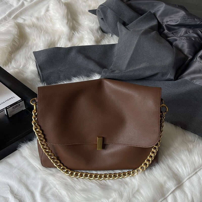 Luxury Shoulder Bags Totes Hobo Cowhide Crossbody New Niche High End Chain Large Capacity Commuter Bag For Women SENYY
