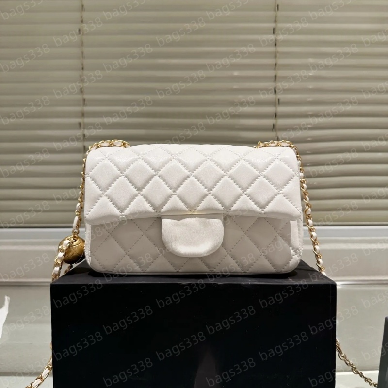 Top designer crossbody bag ladies small handle tote bags handbag chain strap leather quality casual refined diamond lattice caviar women flap shoulder high