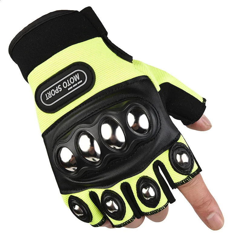 Tactical Gloves Steel Safety Outdoor Cycling Equipment Brass Knuckle Motorcycle Powersports Racing Bicycle Self Defence For Man 260207