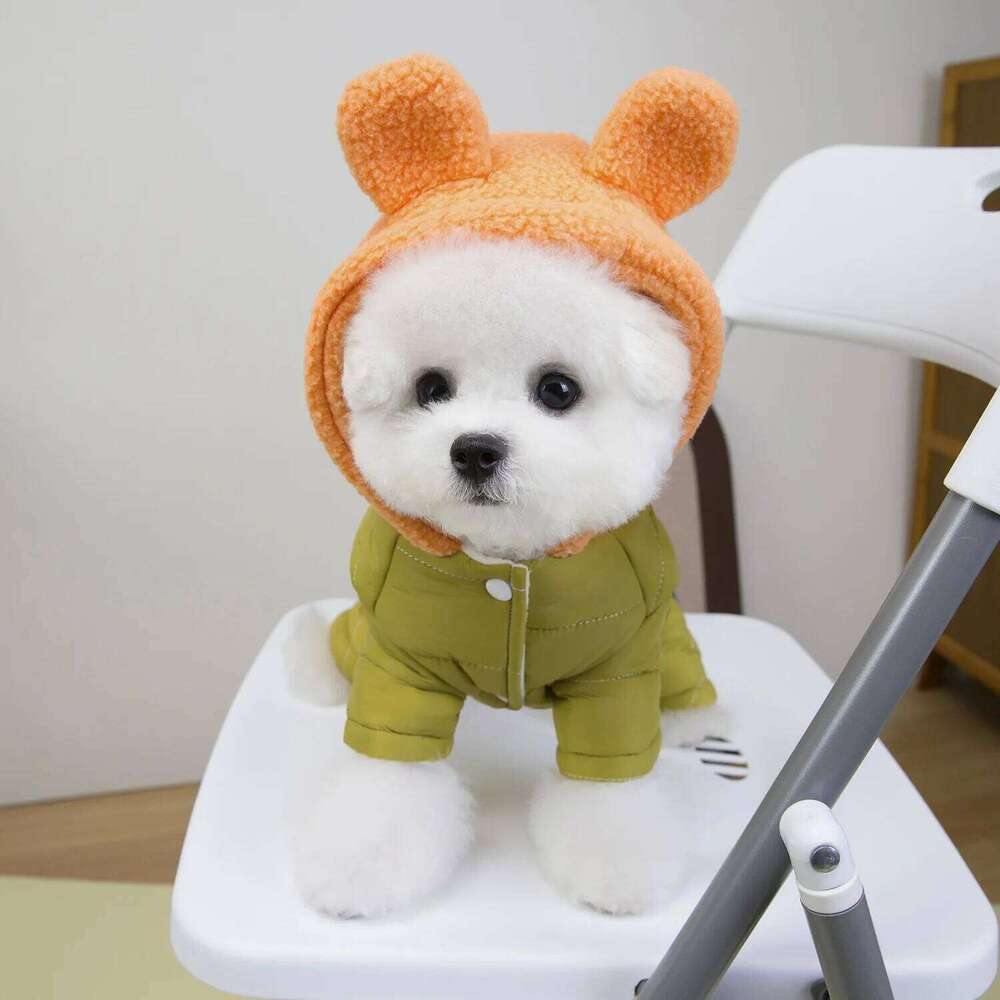 Famous brand PC Lot Winter Pet Clothes Super Warm Dog Jumpsuit Small Dogs Down Jacket Coat with Hoodies Puppy Overall pupakaIK