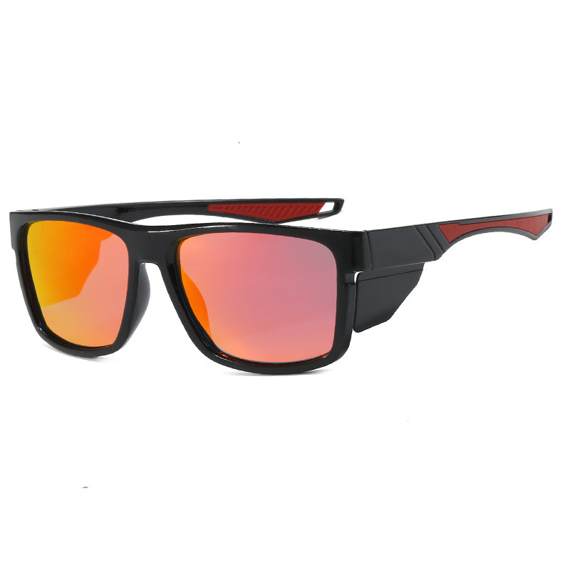 Y2K Windproof Polarized Sunglasses Secondary Injection Tactical Camouflage Outdoor UV Protection Fishing Retro Glasses