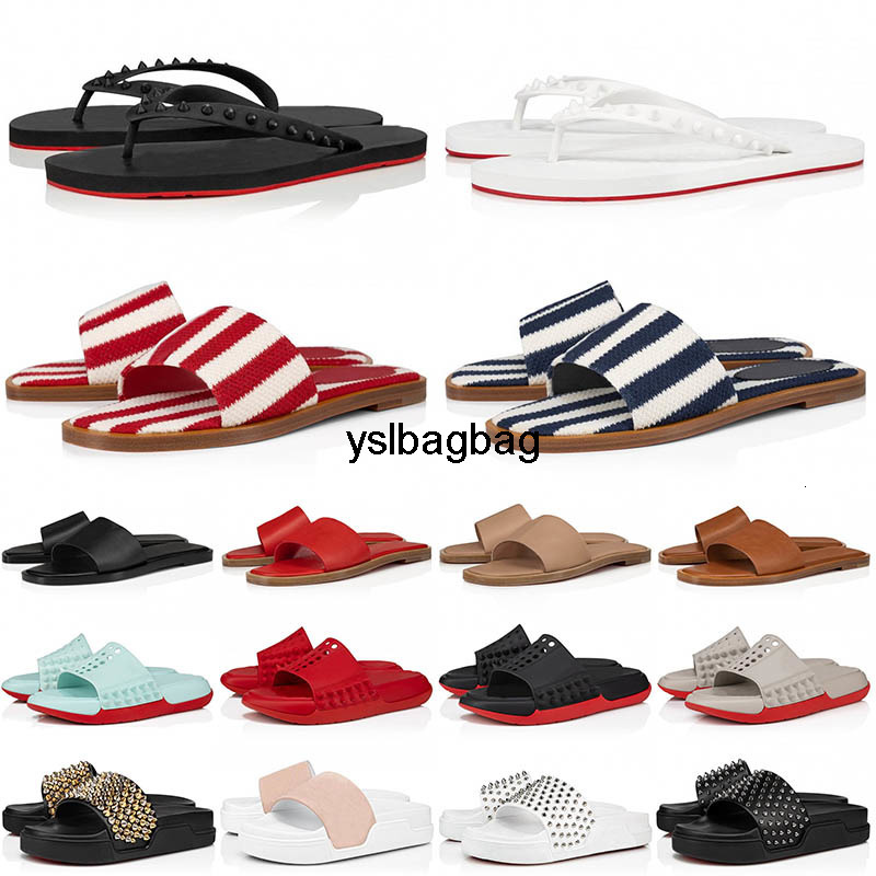 red bottom Top Luxurys Designer Sandals Shoes Men Women Big Size 13 Rubber christian louboutinshoe men women louboutin heels louboutinheel loubitons loboutin 8XL0