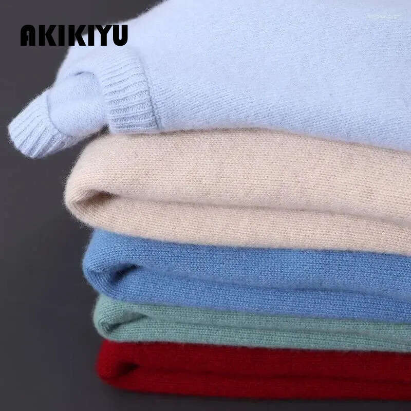 Men's Sweaters Cashmere Sweater O-Neck Pullovers Loose Oversized M-5Xl Knitted Bottom Shirt Autumn Winter Korean Casual Top AKIKIYU
