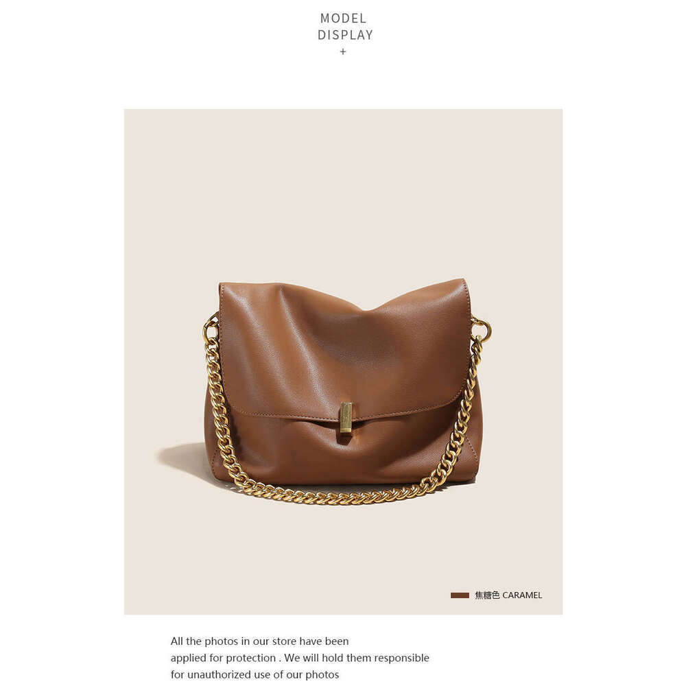 Luxury Shoulder Bags Totes Hobo Cowhide Crossbody New Niche High End Chain Large Capacity Commuter Bag For Women SENYY