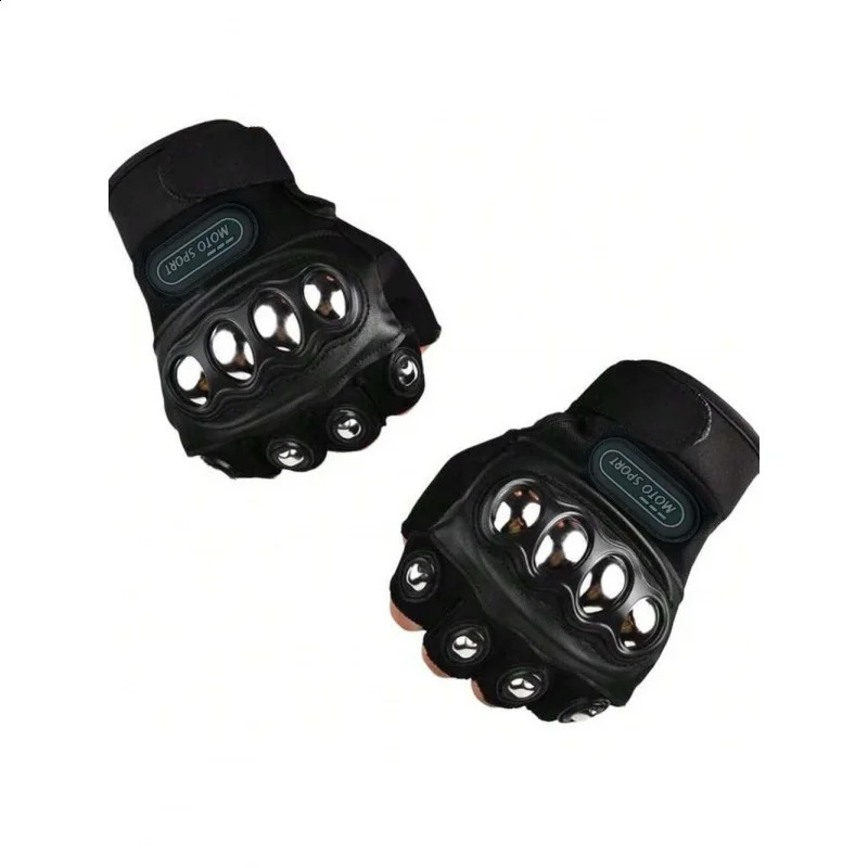 Tactical Gloves Steel Safety Outdoor Cycling Equipment Brass Knuckle Motorcycle Powersports Racing Bicycle Self Defence For Man 260207