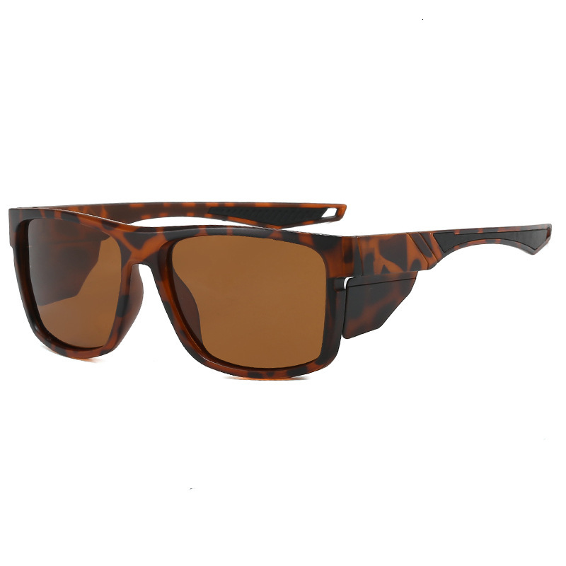Y2K Windproof Polarized Sunglasses Secondary Injection Tactical Camouflage Outdoor UV Protection Fishing Retro Glasses