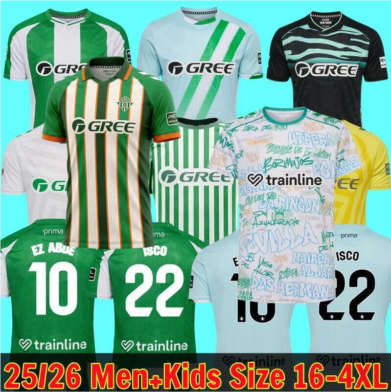 25 26 JOAQUIN real Betis Forever soccer Jerseys B.Iglesias camiseta de futbol home away Juanmi CANALES Fekir special football shirts copa DEL rey FINAL MEN KIDS KIT