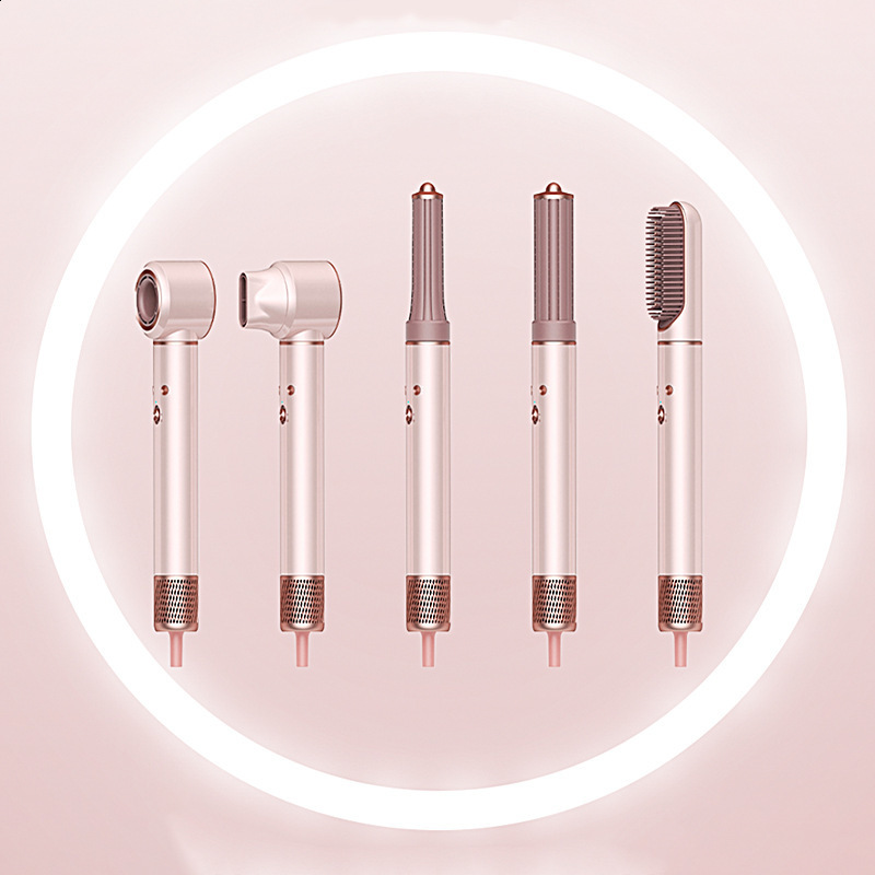 Bopcal 5 In 1 Hair Dryer Air Comb Electric Hair Curling Iron 1200W High Speed Blower Multifunctional Styling Tools Hairdryer 251113