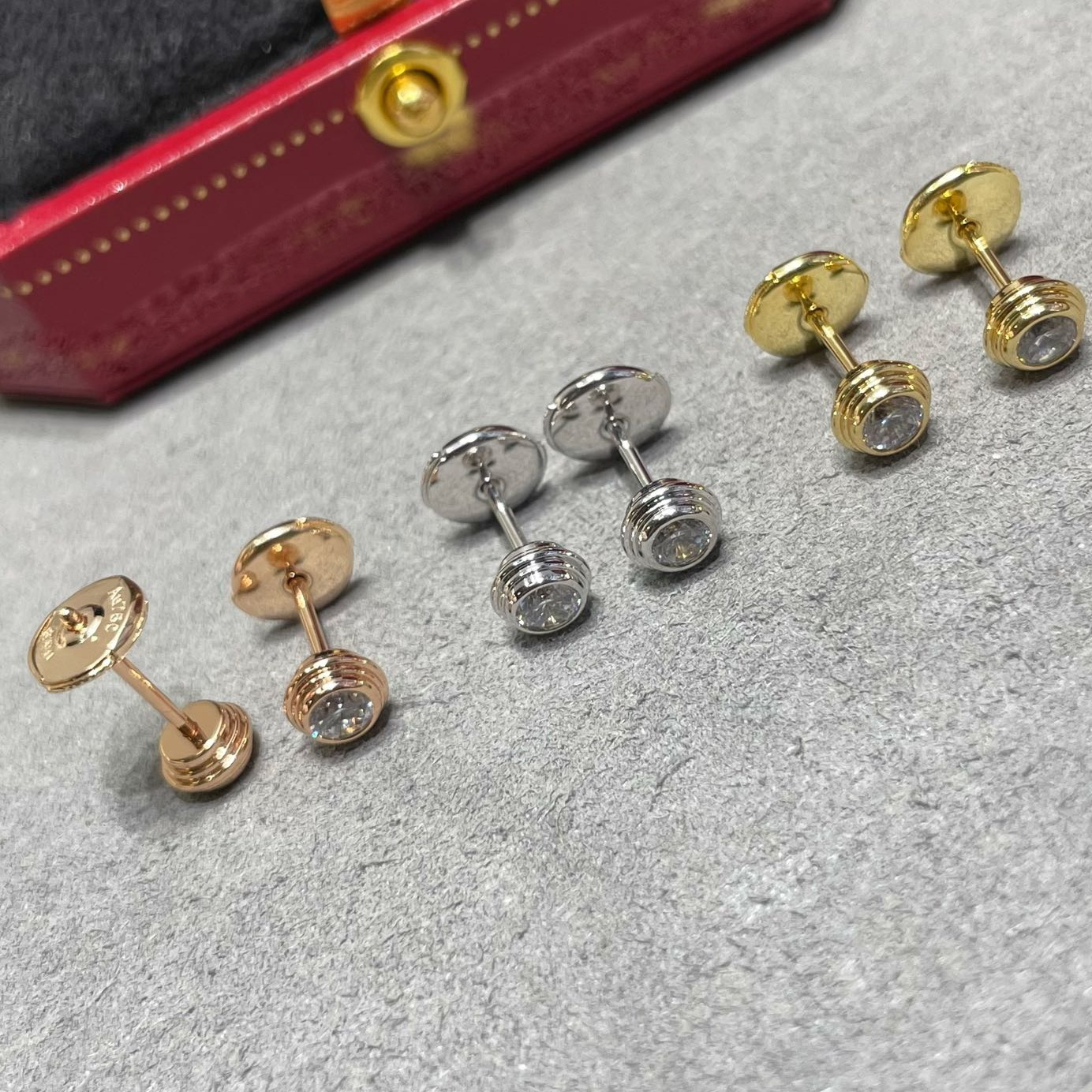 Designer diamond earrings mini size earring Top quality stud for woman diamond exquisite gift 925 silver 001