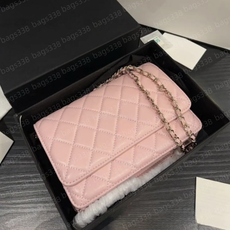 Top designer crossbody bag ladies small handle tote bag chain strap leather quality casual refined diamond lattice caviar women purse flap casual commuter shoulder