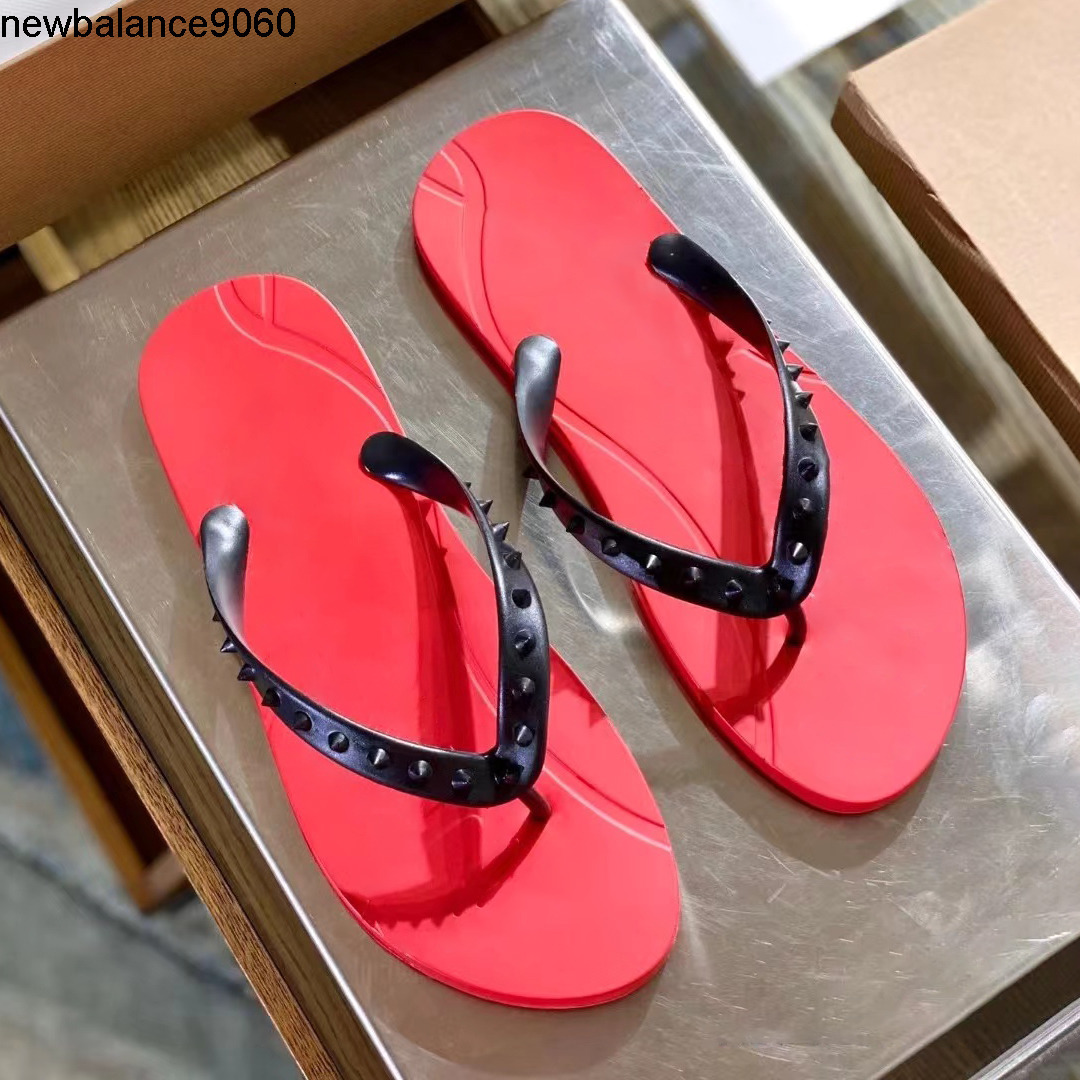 red bottom Flip Flops Slipper summer beach sandal Designer slide black wh christian louboutinshoe men women louboutin heels louboutinheel loubitons loboutin 9VSQ