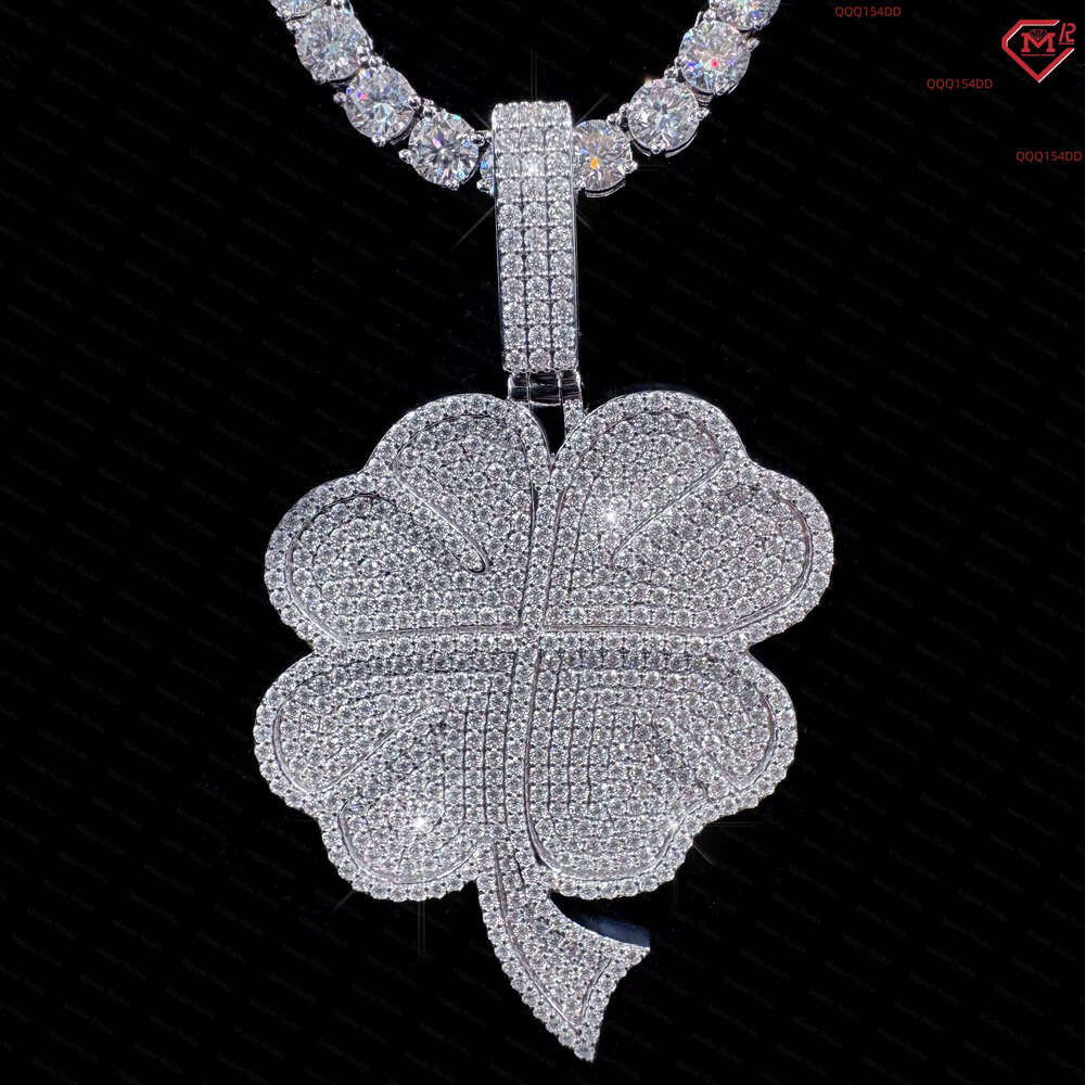 Hiphop Custom Mossanite Vvs Iced Out Diamond 925 Sterling Silver Moissanite Pendant