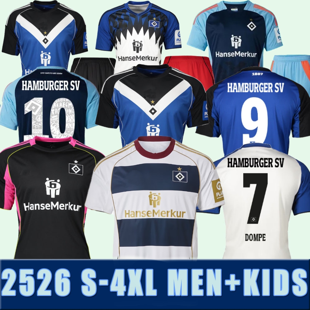 2025 2026 S-4XL Hamburg GLATZEL soccer jerseys 2526 HAMBURGERS SV DOMPE LEIBOLD REIS DUDZIAK PHERAI KARABEC ELFADLI football shir