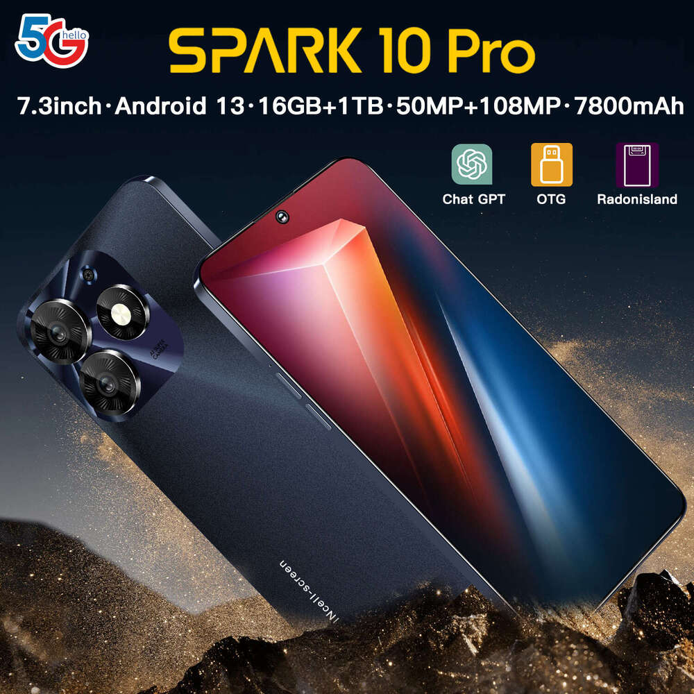 Famous Brand New Cross Border Spark Pro Smartphone Inch Foreign Trade Android phone Hot Selling Model CKS