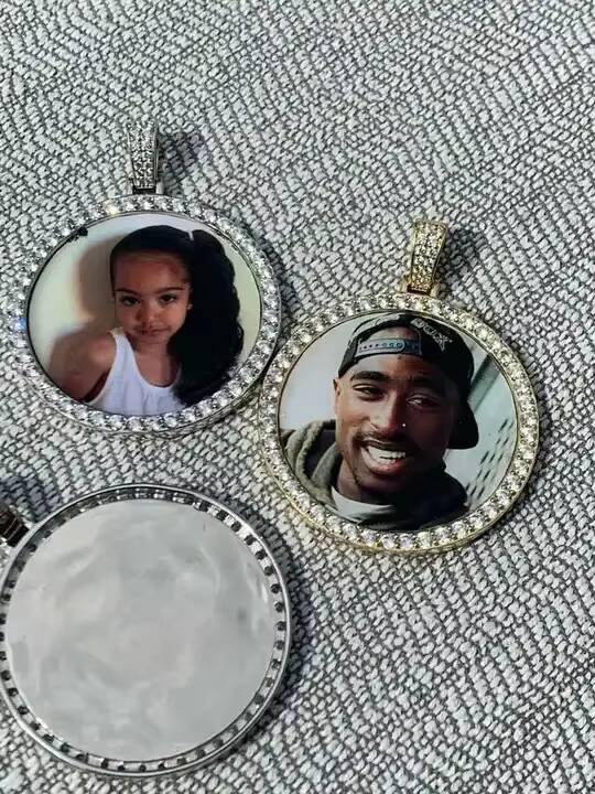 Pass Diamond Tester Jewelry Waterproof Custom Hip Hop Photo 925 Sterling Silver Iced Memory Moissanite Diamond Necklace Pendant