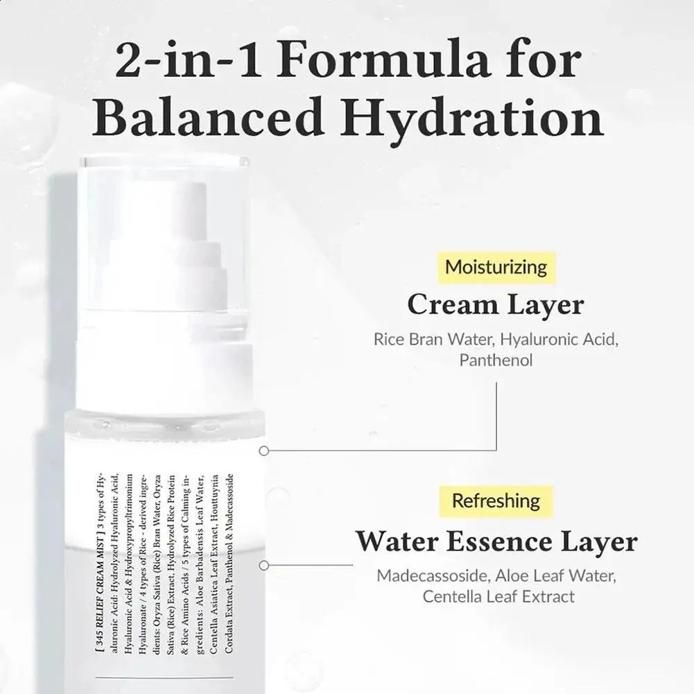 Original DrAlthea 147 Barrier 345 Relief Cream Antioxidant Cream Intensive 2-in-1 Essence Mist 260206
