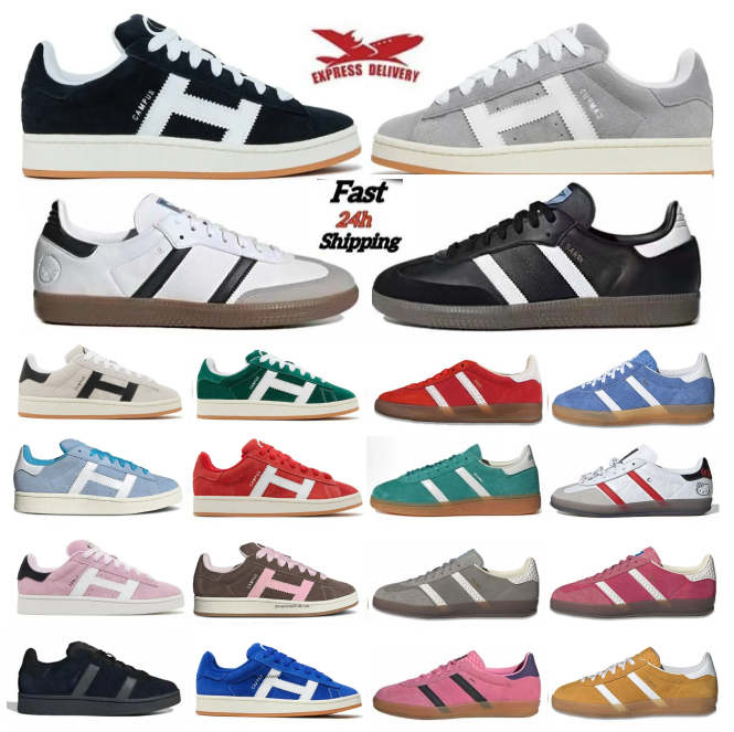 Campus designer 00s pure vegan thick soled leather shoes for male and female designers, casual board shoes, black and white sports dust-proof workwear, sizes 36-45