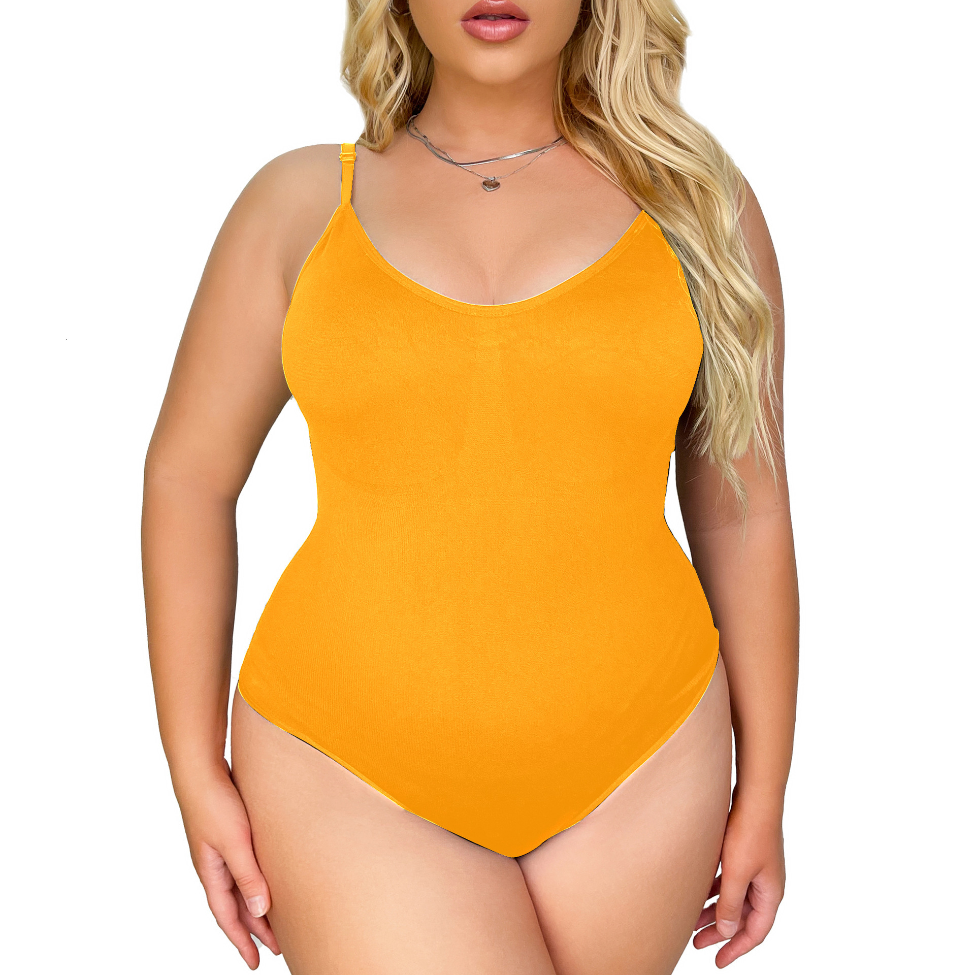 Thin European And American Plus-Size Seamless Shapewear Bodysuit With Butt-Lifting Effect, Women's Camisole Tummy Control One-Piece Garment - view 5
