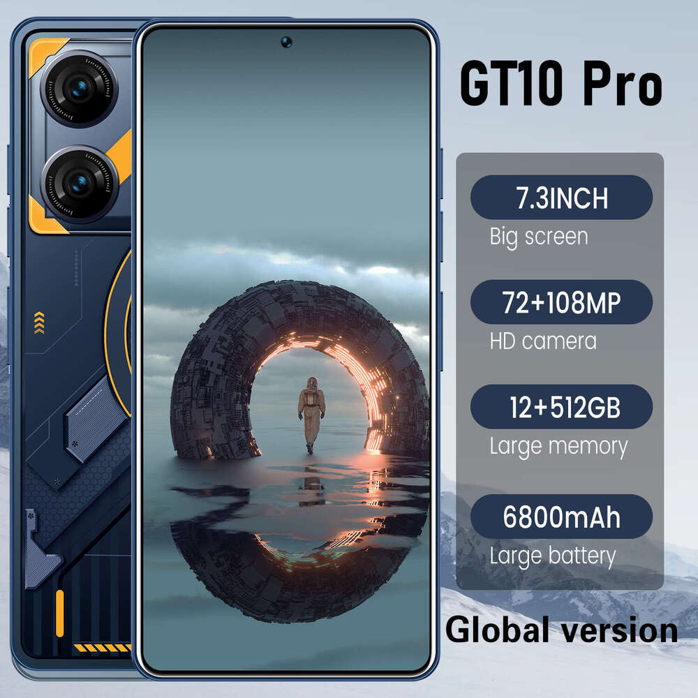 Famous Brand New GT Pro Cross Border Mobile Phone G True Android Large Screen Smartphone Hot Sale CKS