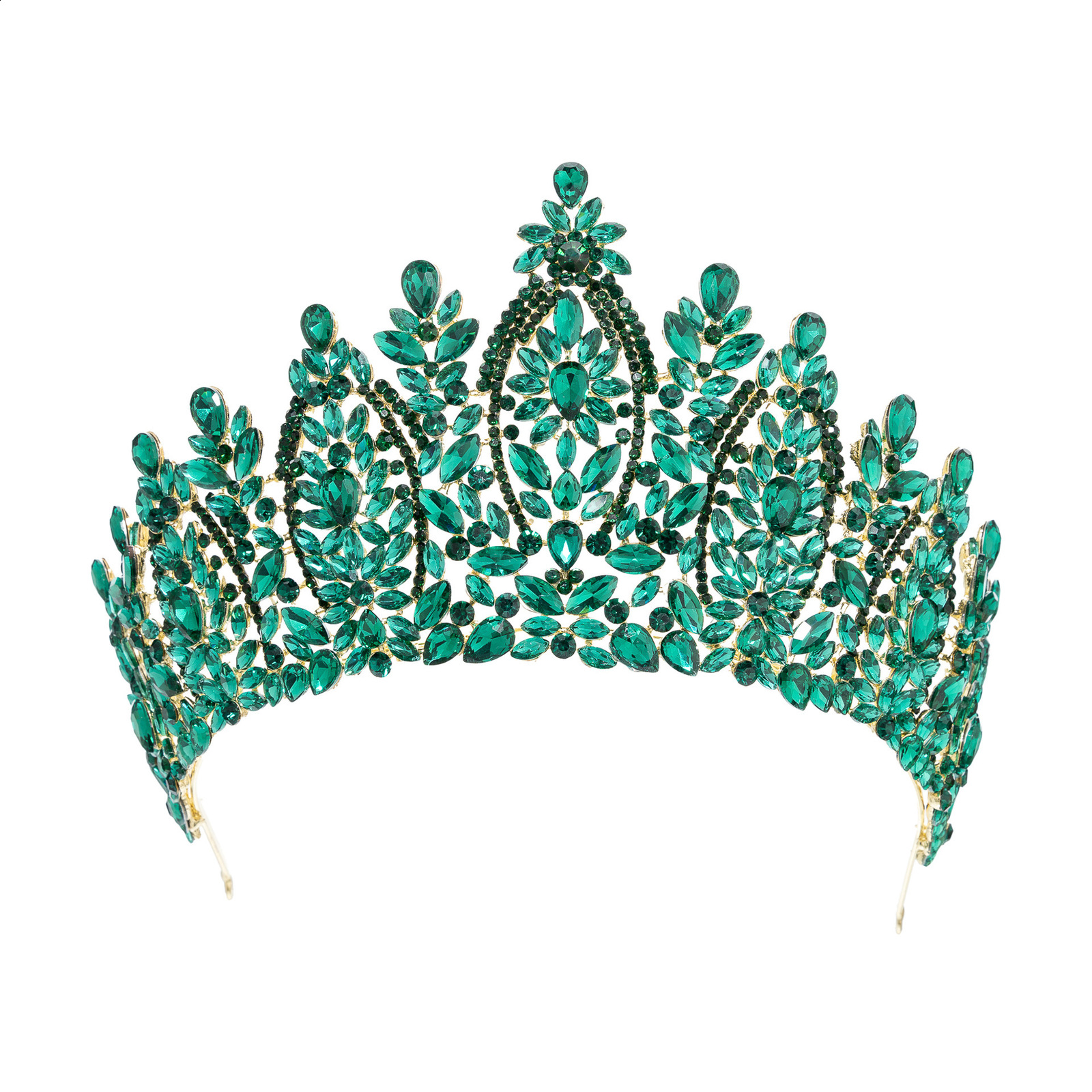 High Tiaras cubic zirconia wedding crown brides headwear princess Corona jewelry womens headwear gift 241114