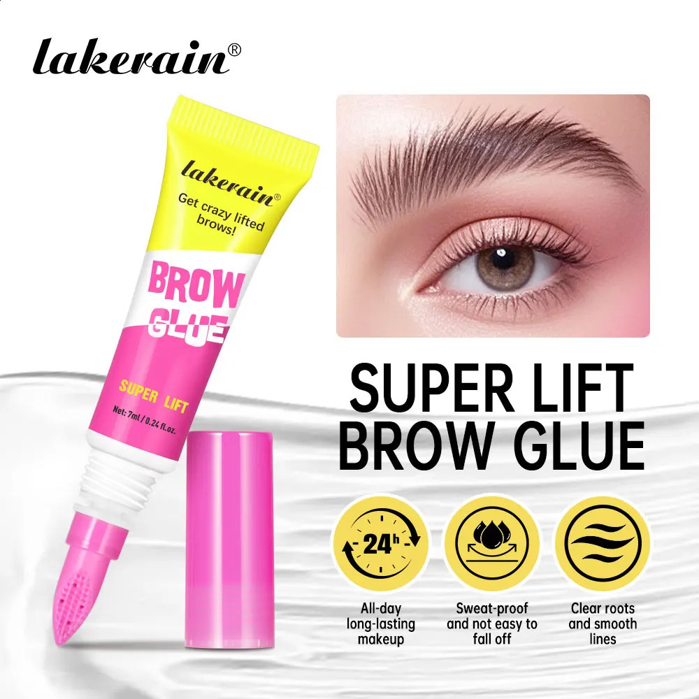 Super Lift Brow Glue Lamination Gel Crazy Lift Brow Long-lasting Strong Hold Built-In Styling Comb Clear Eyebrow Gel Cosmetics 260126